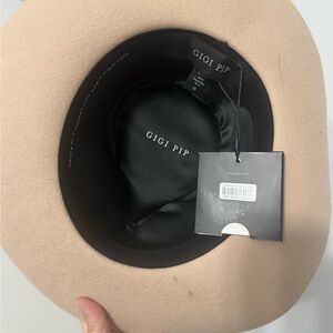 GIGI PIP Beige cowgirl hat